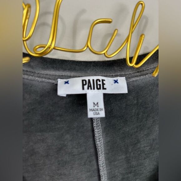 PAIGE Women's Charlie T-Shirt in Vintage Slate - Picture 3 of 7